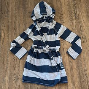 PINK XS/S robe with hood + pockets